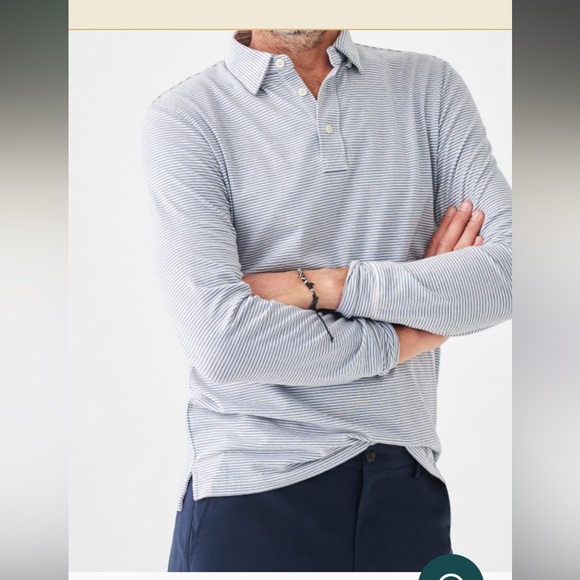 Faherty Other - Movement™ Long-Sleeve Polo